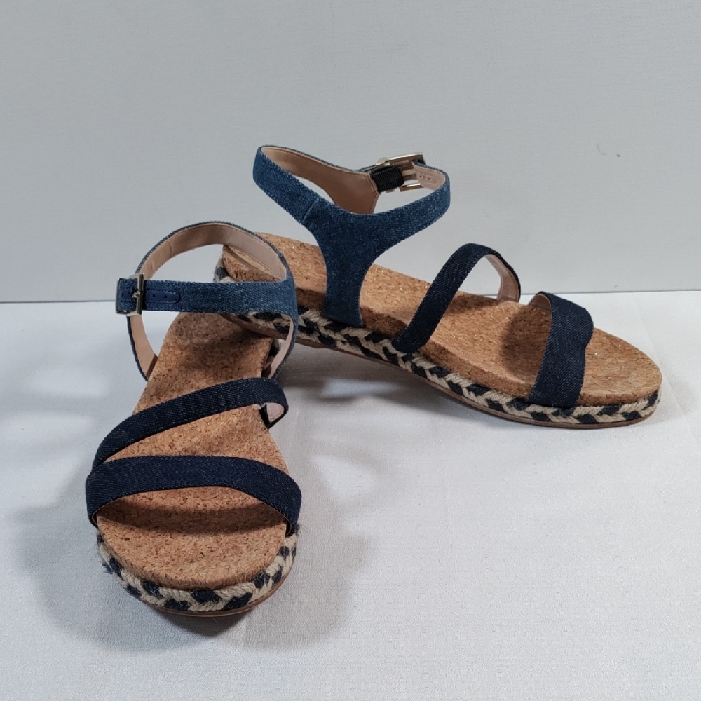 6209 Amelia Grace blue denim Giavi sandals 9